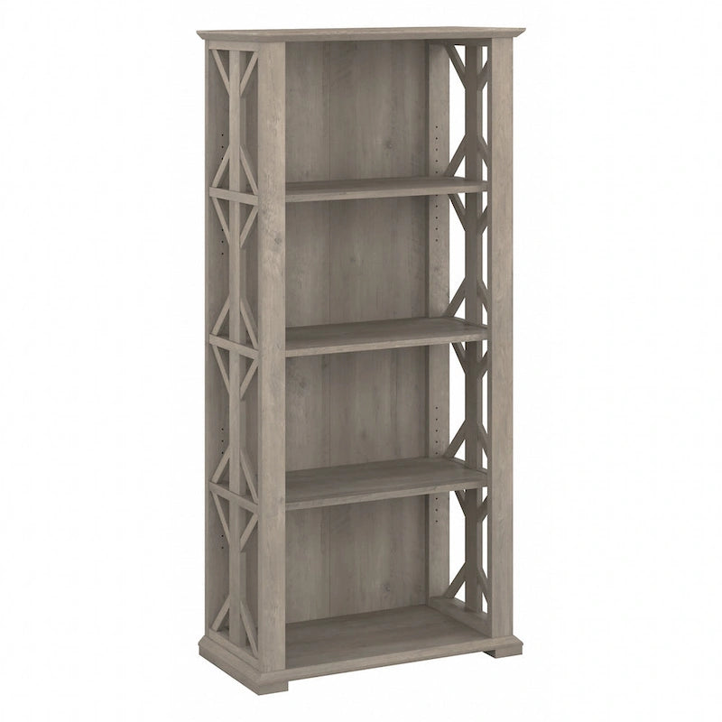 4-Shelf Farmhouse Bookcase - 31W x 16D x 66H