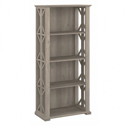 4-Shelf Farmhouse Bookcase - 31W x 16D x 66H