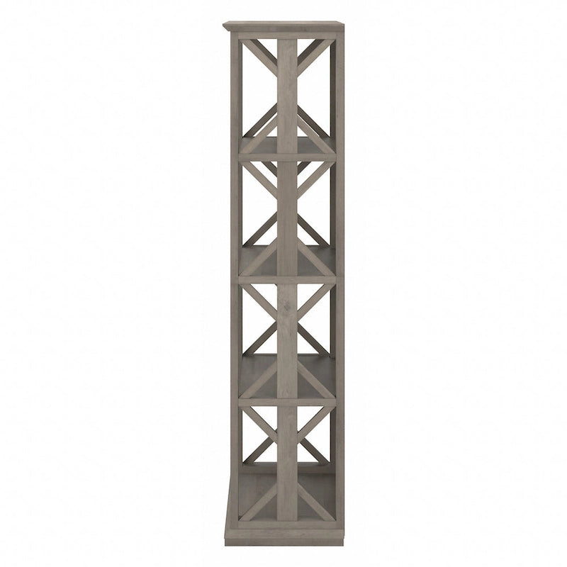 4-Shelf Farmhouse Bookcase - 31W x 16D x 66H