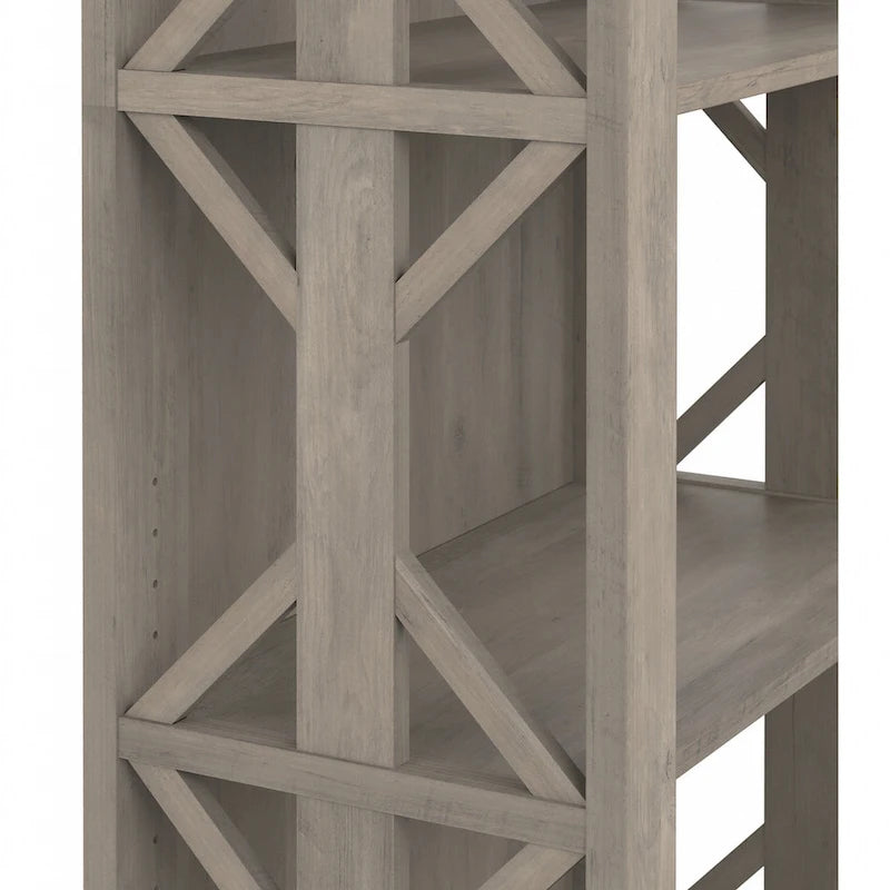 4-Shelf Farmhouse Bookcase - 31W x 16D x 66H