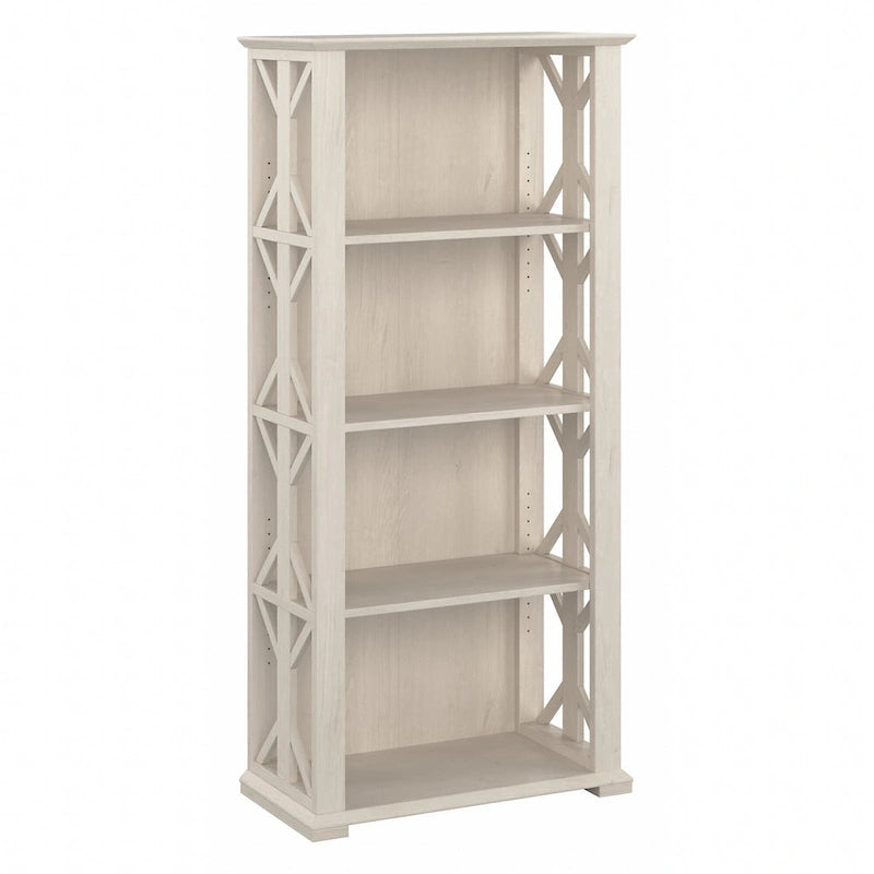 4-Shelf Farmhouse Bookcase - 31W x 16D x 66H