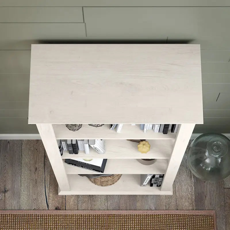 4-Shelf Farmhouse Bookcase - 31W x 16D x 66H