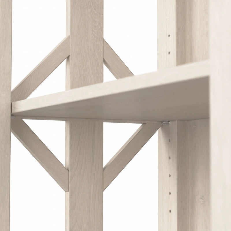 4-Shelf Farmhouse Bookcase - 31W x 16D x 66H