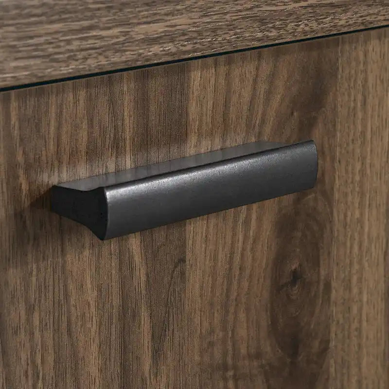 Contemporary Office Credenza with File Drawer and Adjustable Shelves