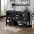 Modern Farmhouse 59" Windowpane Buffet Cabinet