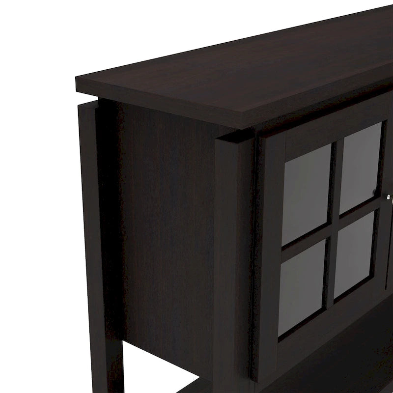 Modern Farmhouse 59" Windowpane Buffet Cabinet