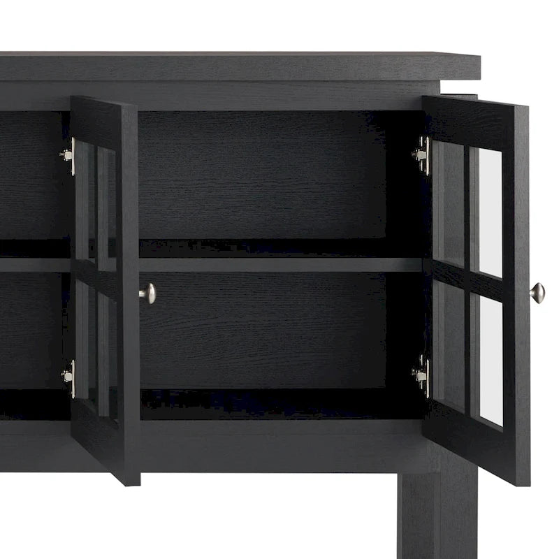 Modern Farmhouse 59" Windowpane Buffet Cabinet