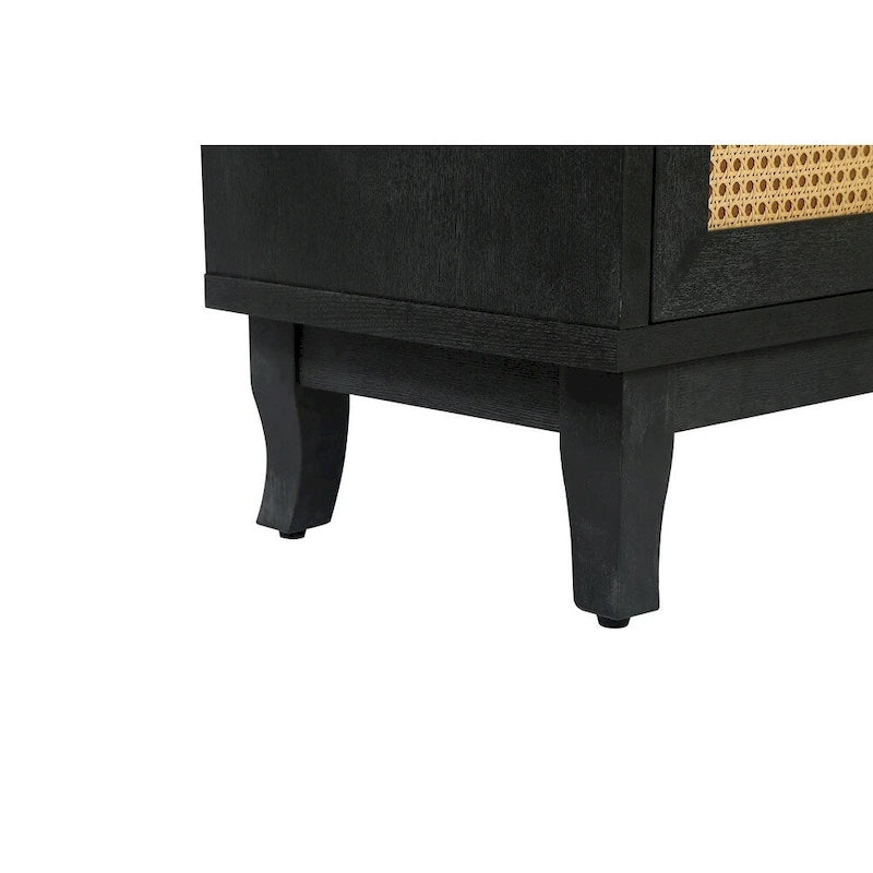 Rattan Sideboard Buffer Cabinet