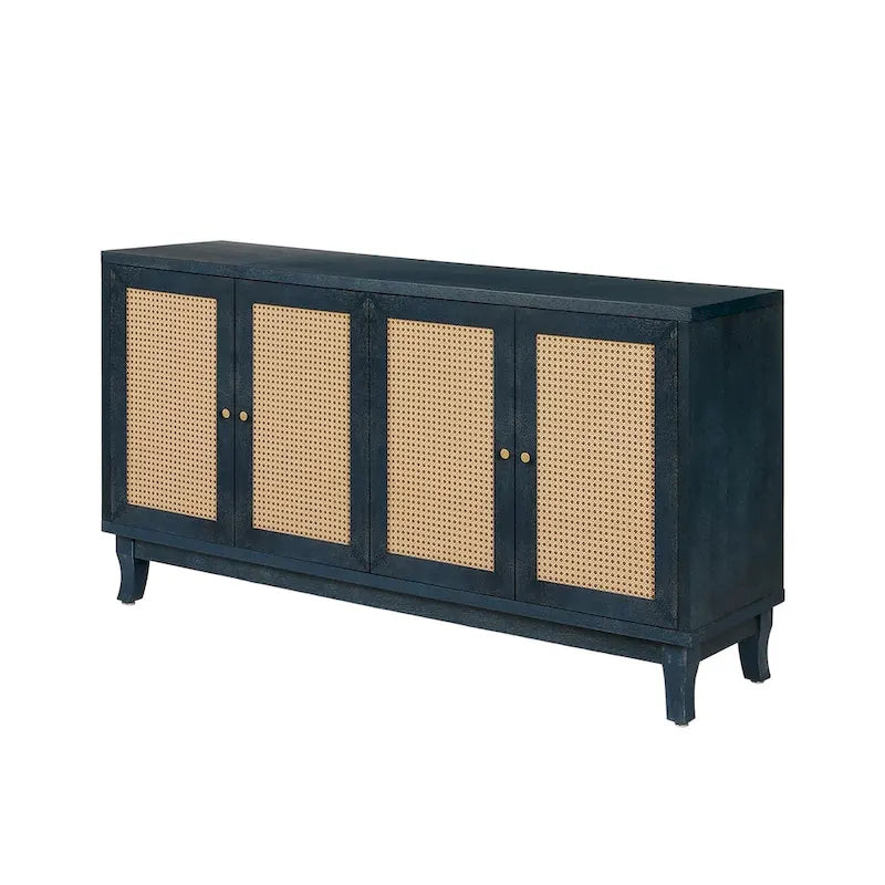 Rattan Sideboard Buffer Cabinet