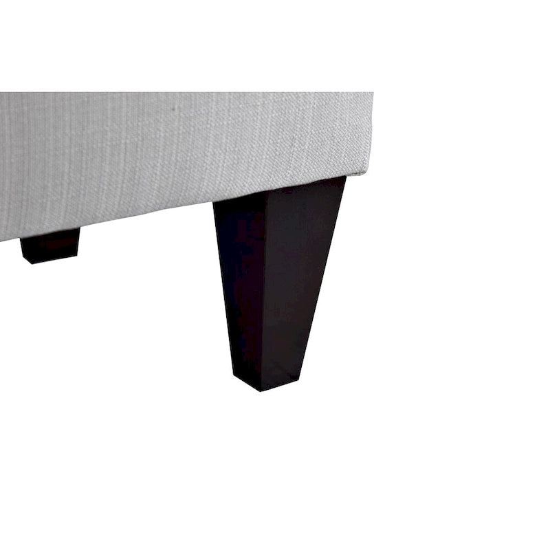 10-Button Tufted Upholstered Long Storage Bench Ottoman