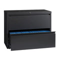 36" Wide 2-Drawer Lateral File Cabinet, Charcoal