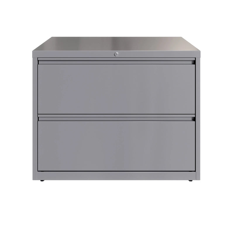 36" Wide 2-Drawer Lateral File Cabinet, Charcoal