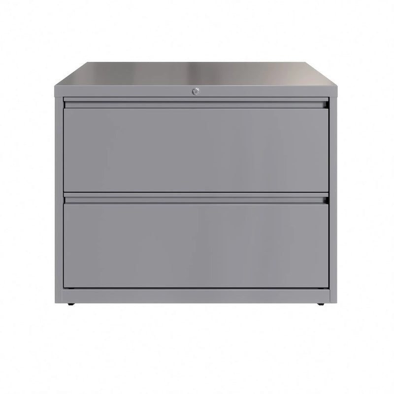 36" Wide 2-Drawer Lateral File Cabinet, Charcoal