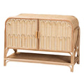 Bohemian Natural Rattan 2-Door Storage Cabinet