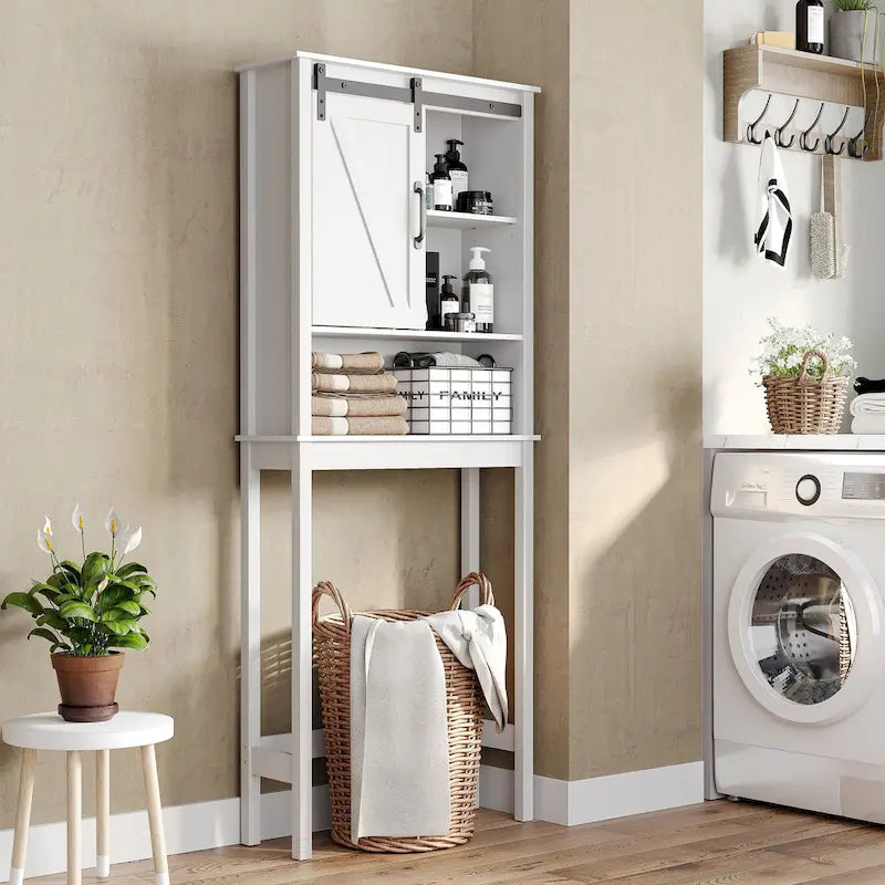 Bath Storage Cabinet Bathroom Space Saver Over the Toilet Bath Fixtures Bathroom Organizer Shelf - See Picture