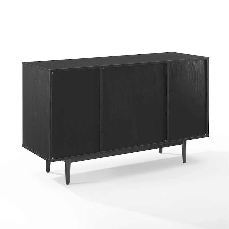 Mid-Century Modern Wine Storage Sideboard with 15-Bottle Rack - 18x47.75x30.25