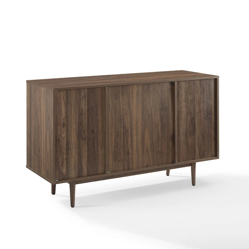 Mid-Century Modern Wine Storage Sideboard with 15-Bottle Rack - 18x47.75x30.25