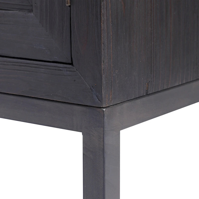 Dark Walnut 2-Door Accent Cabinet
