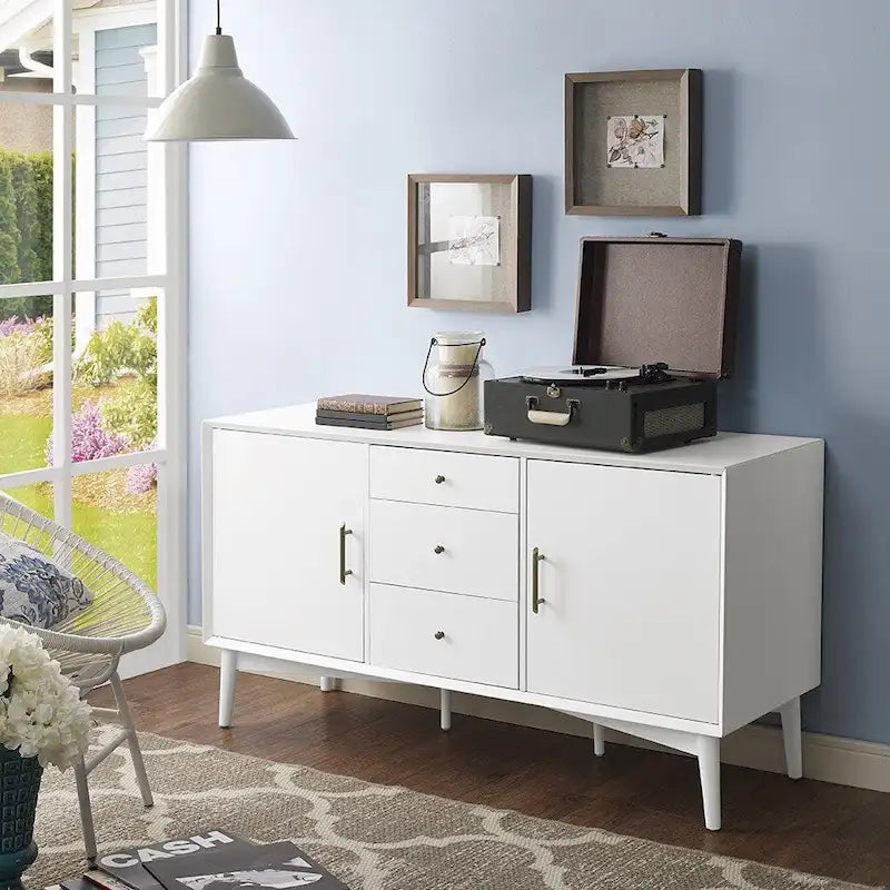 Landon White Finish Sideboard - 57W x 19D x 30H