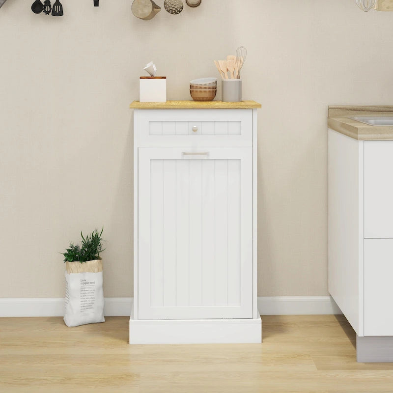1-Drawer, 1-Compartment Tilt-Out Trash Cabinet - Kitchen Trash Cabinet