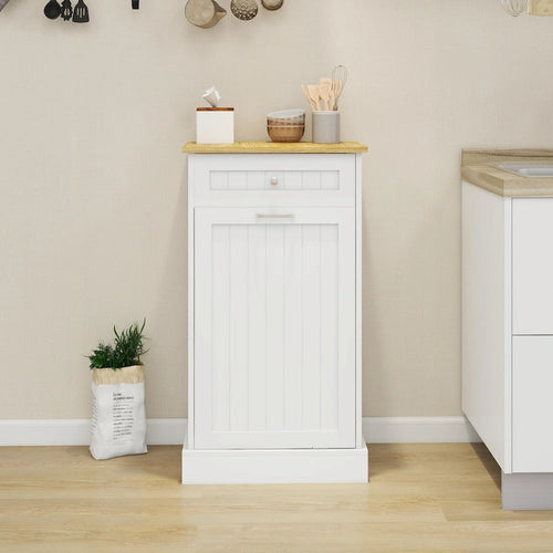 1-Drawer, 1-Compartment Tilt-Out Trash Cabinet - Kitchen Trash Cabinet