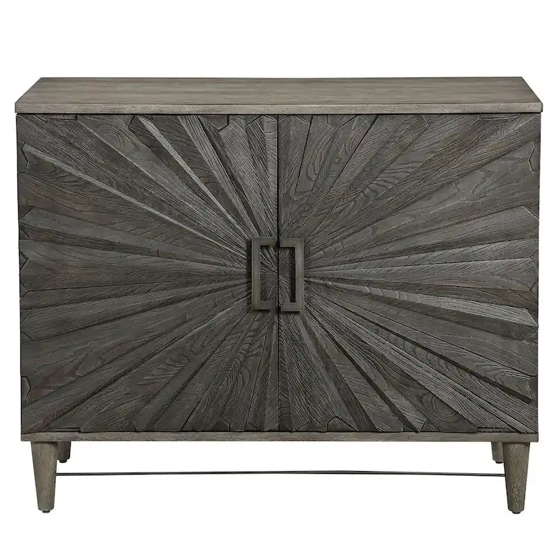 40 Charcoal Gray Contemporary Two Door Cabinet
