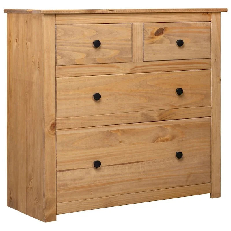 vidaXL Sideboard Drawer Cupboard for Bedroom Storage Cabinet Pine Panama Range - 31.5 x 15.7 x 32.7