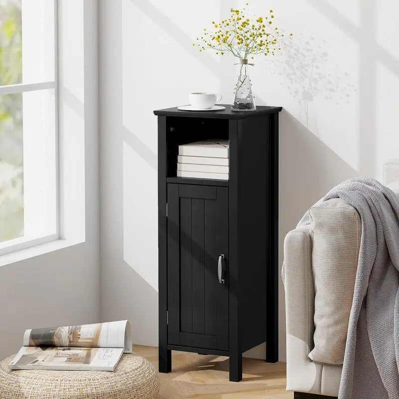 Bathroom Floor Cabinet with 3-Height Adjustable Shelf - 12D x 12W x 31.5H