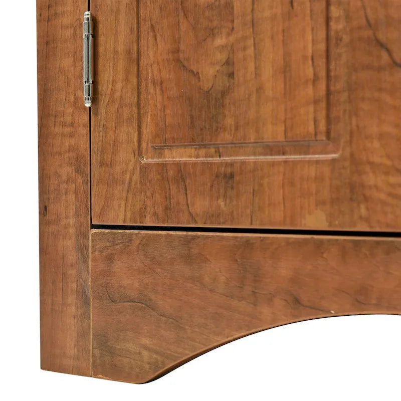 Triangle Bathroom Storage Cabinet with Adjustable Shelves