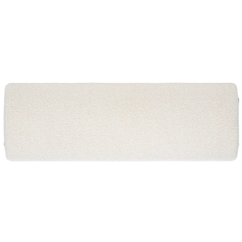Upholstered Linen Bench with Black Metal Legs - 57Wx19Dx19H